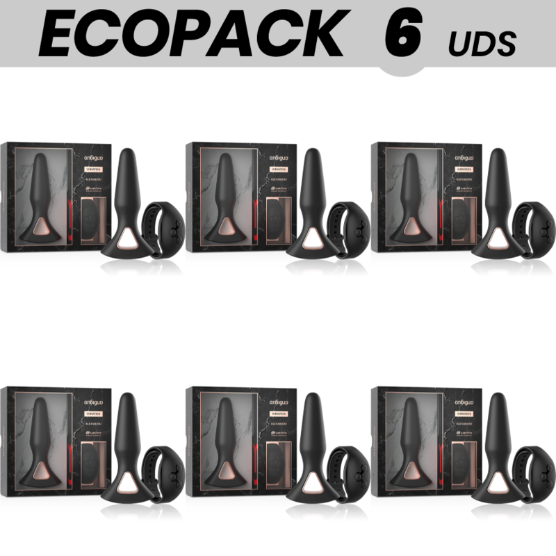 ECOPACK 6 UNIDADES - ANBIGUO WATCHME CONTROLE REMOTO VIBRADOR ANAL PLUG ALEXANDRU