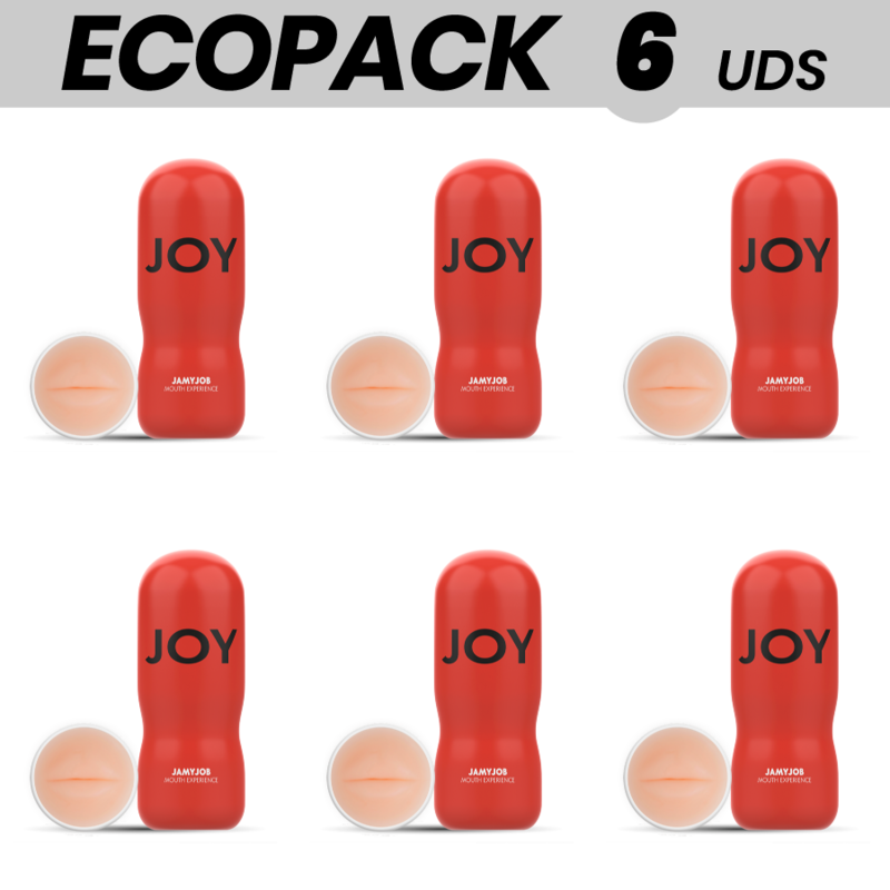 ECOPACK 6 UNIDADES - JAMYJOB EMOCIONANTE MASTURBADOR DE BOCA