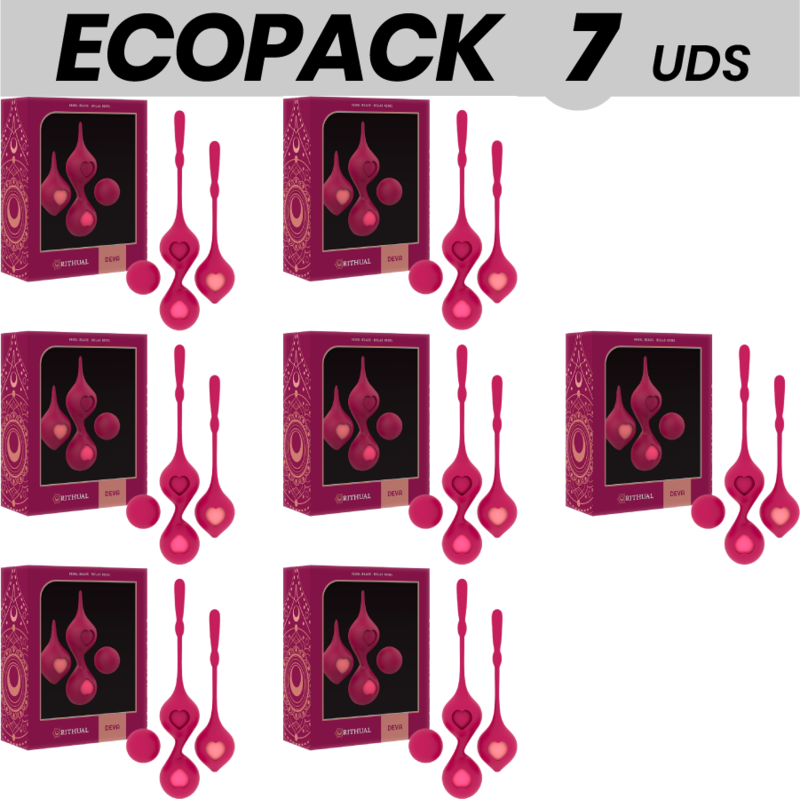 ECOPACK 7 UNIDADES - RITHUAL CONJUNTO DE TREINAMENTO PÉLVICO DEVA ORCHID