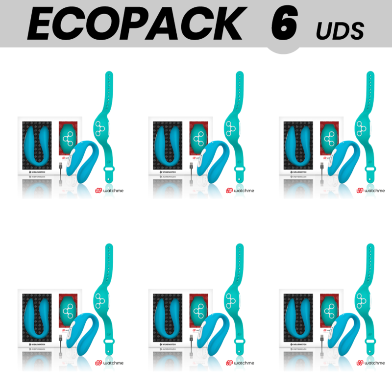 ECOPACK 6 UNIDADES - VIBRADOR WEARWATCH DUAL TECHNOLOGY WATCHME INDIGO/SEAWATER