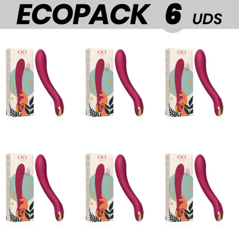 ECOPACK 6 UNIDADES - CICI BEAUTY PREMIUM SILICONE G-SPOT VIBRATOR