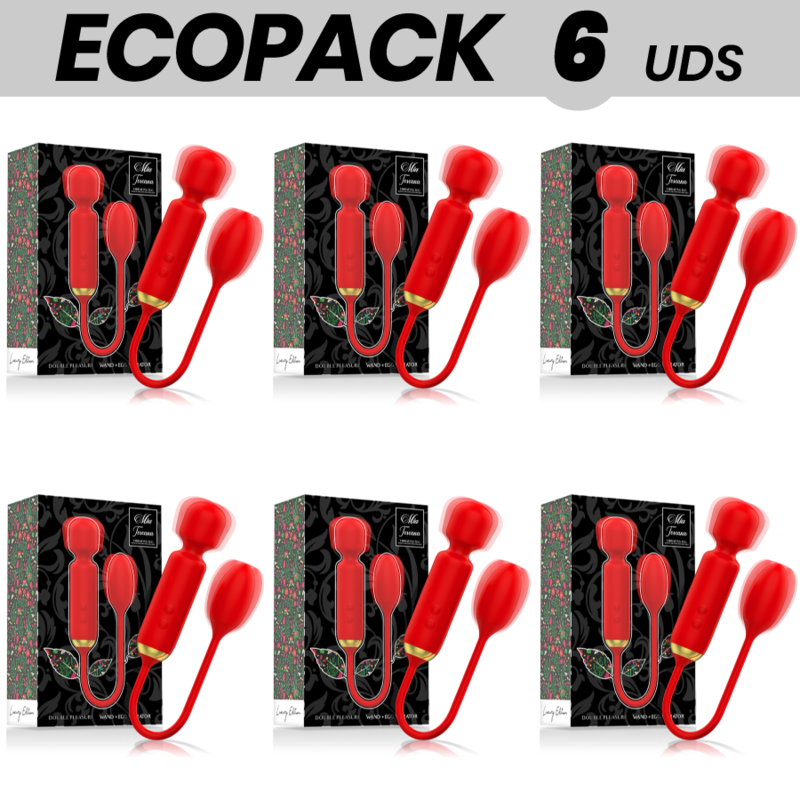 ECOPACK 6 UNIDADES - MIA TOSCANA VARINHA DE PRAZER DUPLO + OVO VIBRADOR