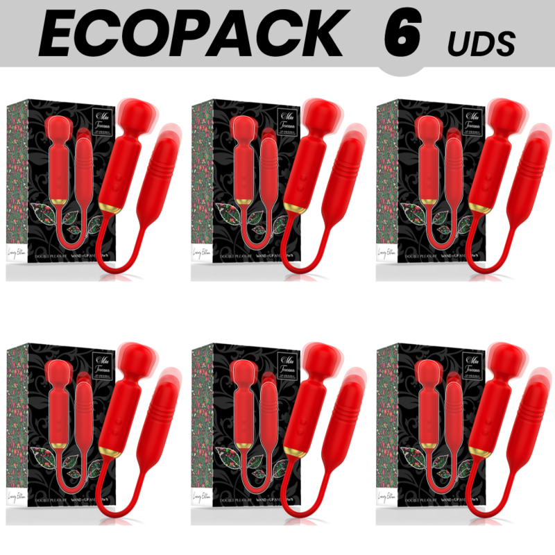 ECOPACK 6 UNIDADES - MIA TOSCANA DUPLO PLEASURE WAND + PARA CIMA E PARA BAIXO
