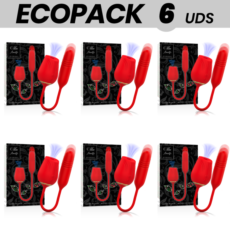 ECOPACK 6 UNIDADES - MIA AMALFI DOUBLE PLEASURE SUCKER + PARA CIMA E PARA BAIXO