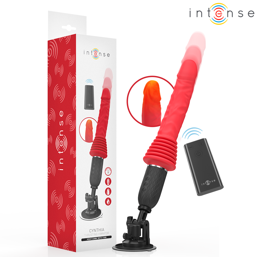 INTENSE - CYNTHIA VIBRADOR DE IMPULSO COM CONTROLE REMOTO E AQUECIMENTO