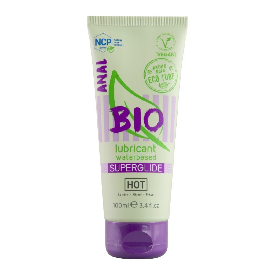 HOT - BIO LUBRIFICANTE À BASE DE ÁGUA ANAL 100 ML